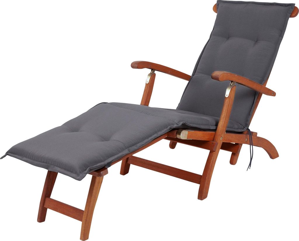 Auflage Deckchair Florence 2085 taupe-grau 190x50x6 cm KETTtex