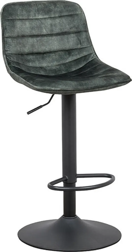 Tabouret de bar confortable TITAN lot de 2 réglable dos maintenu vert