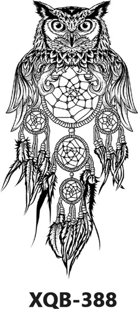 INF Temporärer Tattoo-Aufkleber mit schwarzem Tierblumenarm Produktbild 