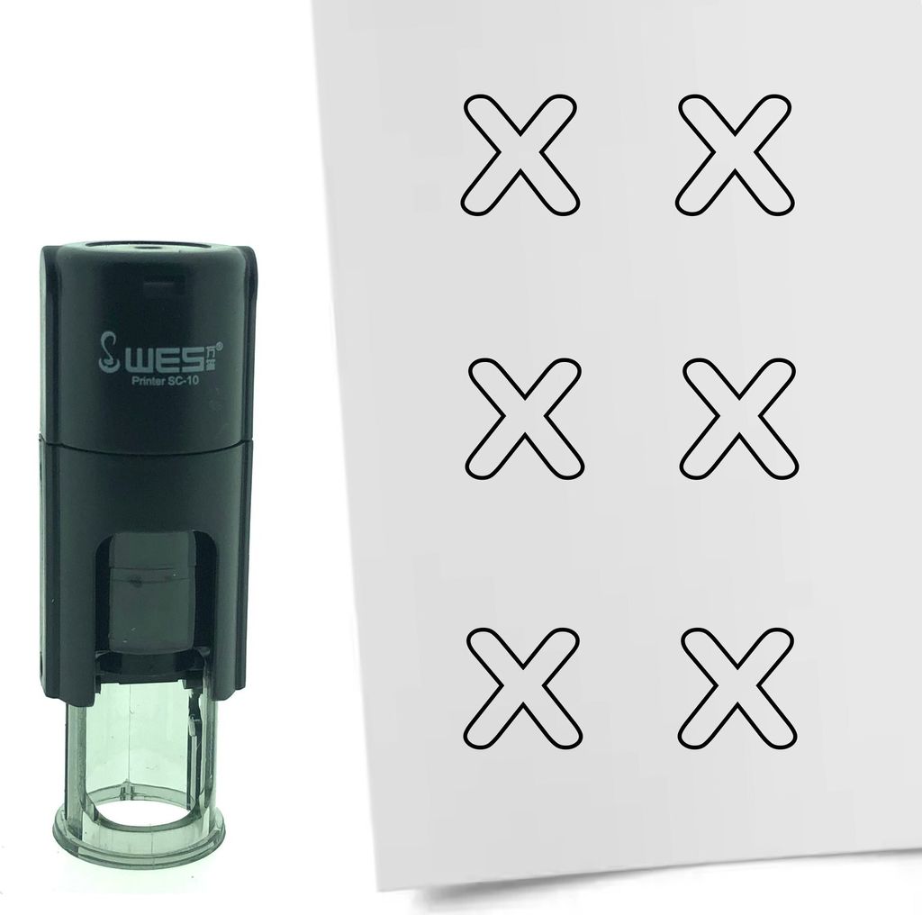 CombiCraft Selbstfärbender Stempel 'Umrandetes Kreuz' in Produktbild 