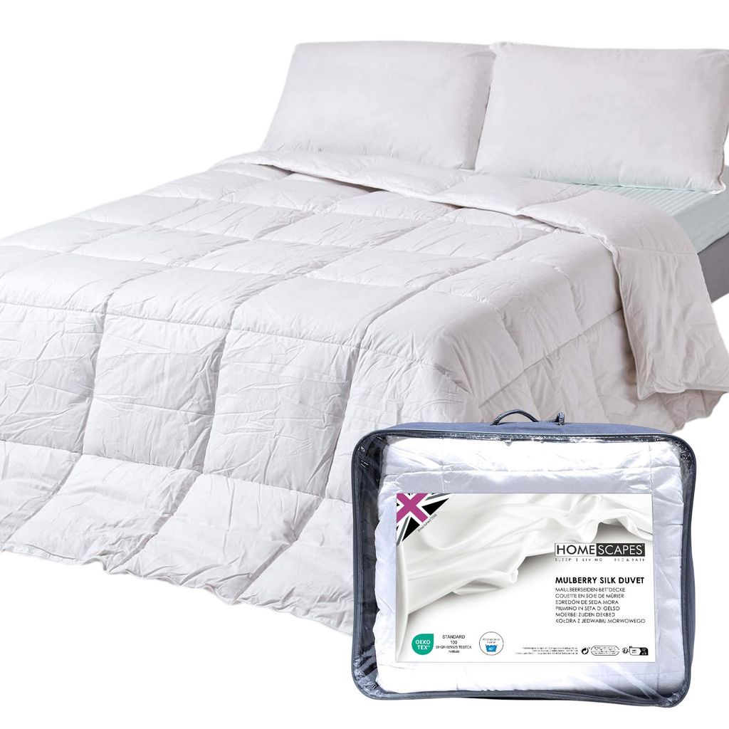 HOMESCAPES Lehká letní přikrývka - hedvábná směs, třída Obrázek produktu 