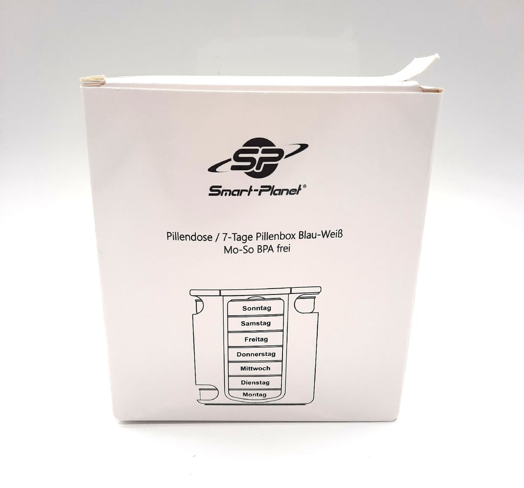 Smart-Planet Tablettenbox Pillendose 7 Tage 4 Fächer Produktbild 