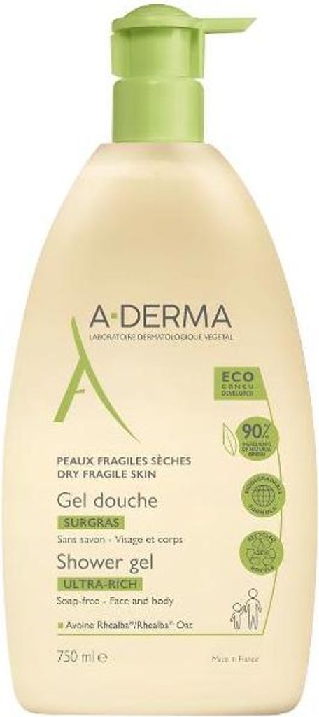 A-Derma Ultra-Reichhaltiges Duschgel für Körper und Gesicht Produktbild 