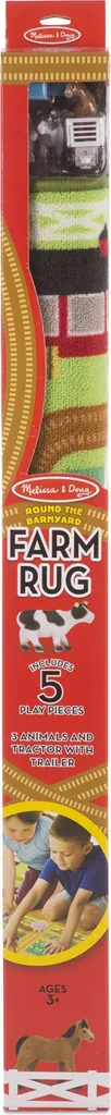 Tapis de jeu et figurines La grange de la ferme - Kit complet enfant - 3
