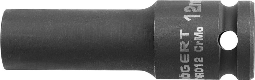 Hogert Technik Kraft-Stecknuss HT4R010 78mm Chrom-Molybdänstahl 132g