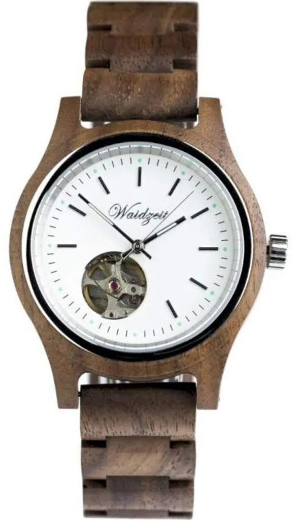Waidzeit GK03 Montre Automatique Squelette en Bois Noble de Noyer