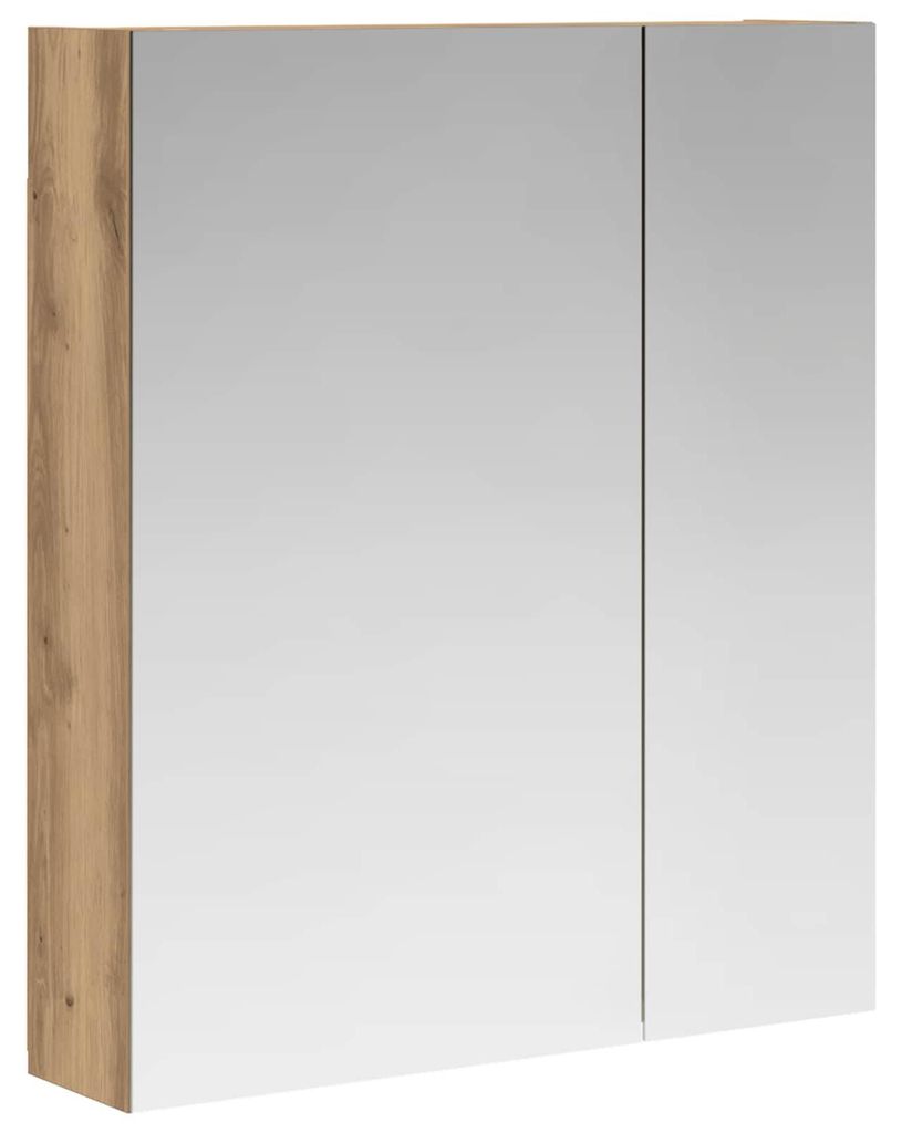 Badezimmerspiegelschrank Kunsthandwerk Eiche 60 x 14,5 x 70 cm