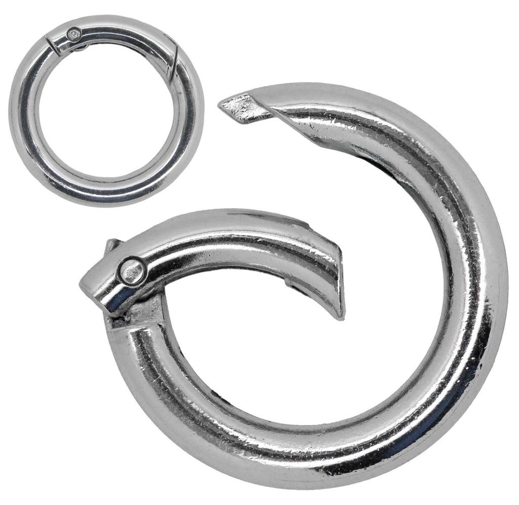 1 Ring Karabiner Innen-Ø18mm silber