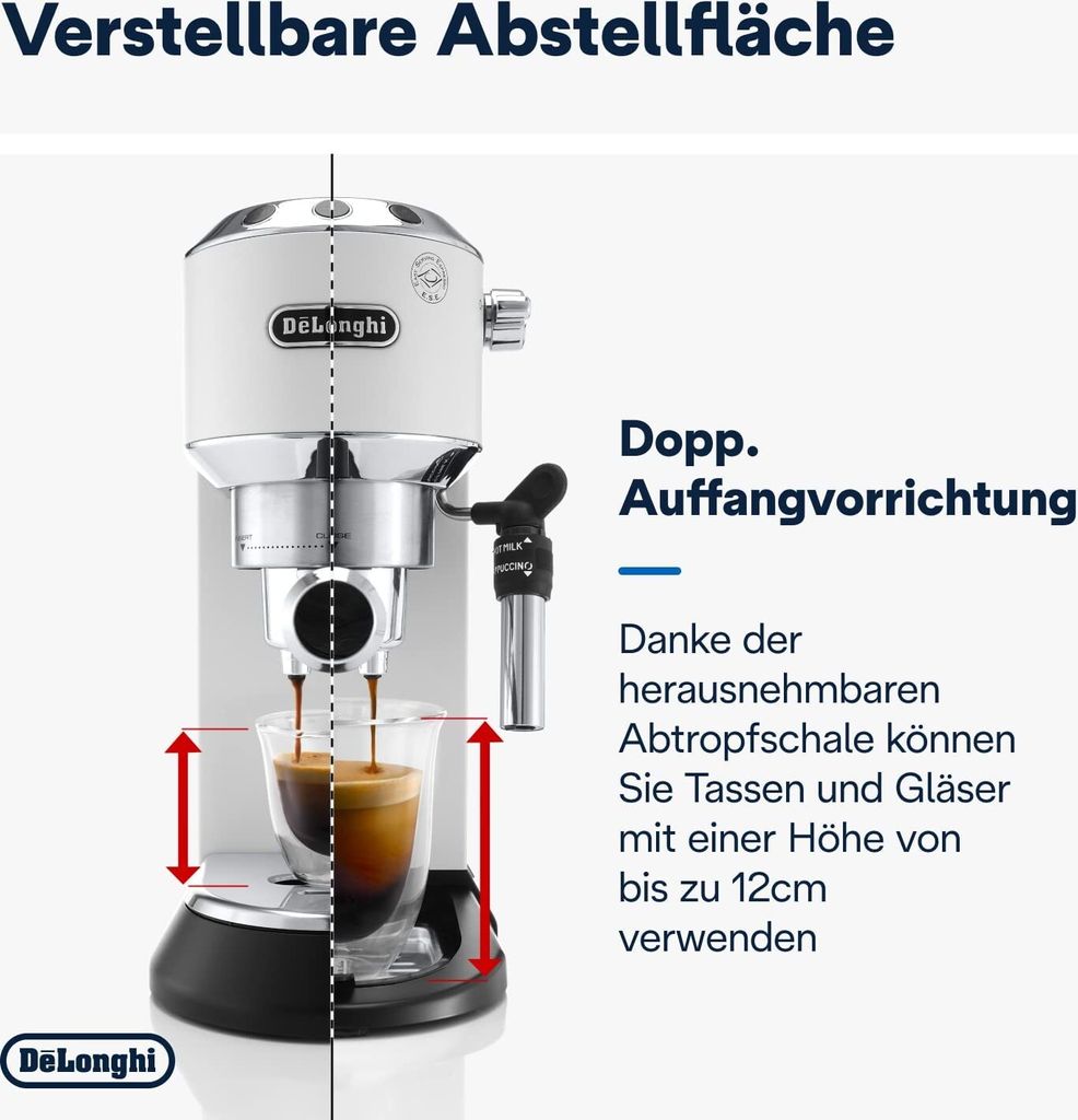 DeLonghi Dedica Style Weiß EC.685 W Espresso online Siebträger Kaffee