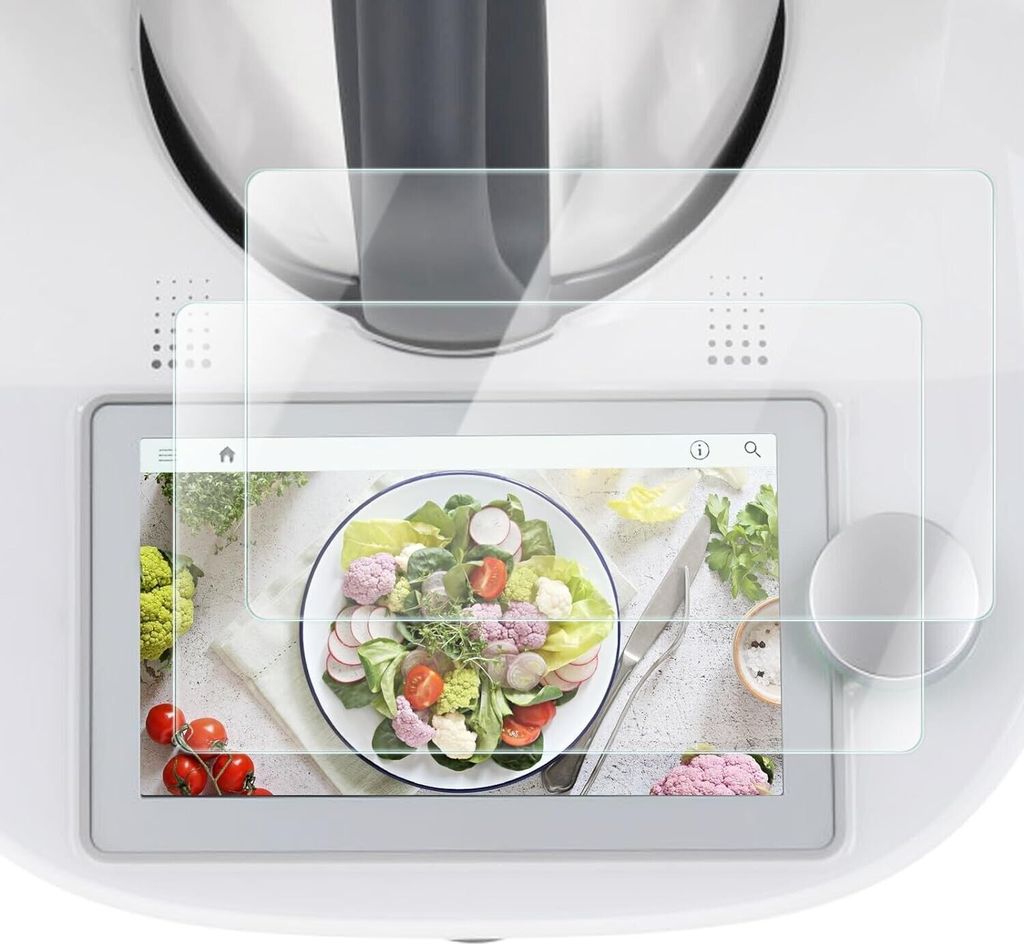 2X Schutzglas Glasfolie für Thermomix TM6 Display Panzerfolie 9H