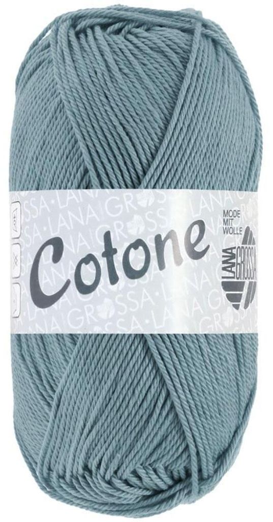Lana Grossa - Cotone 0089 blaugrau Produktbild 
