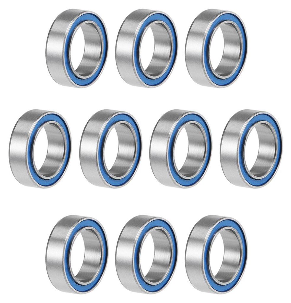 10 Stš¹ck Kugellager Rillenkugellager Doppelt Abgedichtete MR128-2RS 8mm x 12mm x 3,5mm Blau Abdeckung Chromstahl P6 (ABEC3) Bearing Rollenlager ...