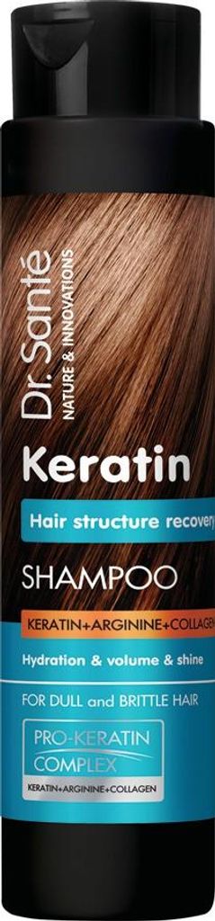 DR. SANTE Keratin-Shampoo für glanzloses und brüchiges Haar, 250 ml