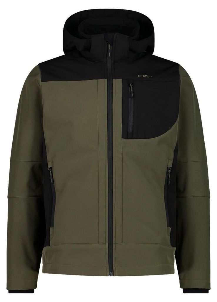 Cmp Man Jacket Zip Hood Olive-Nero Olive-Nero 52 Produktbild 