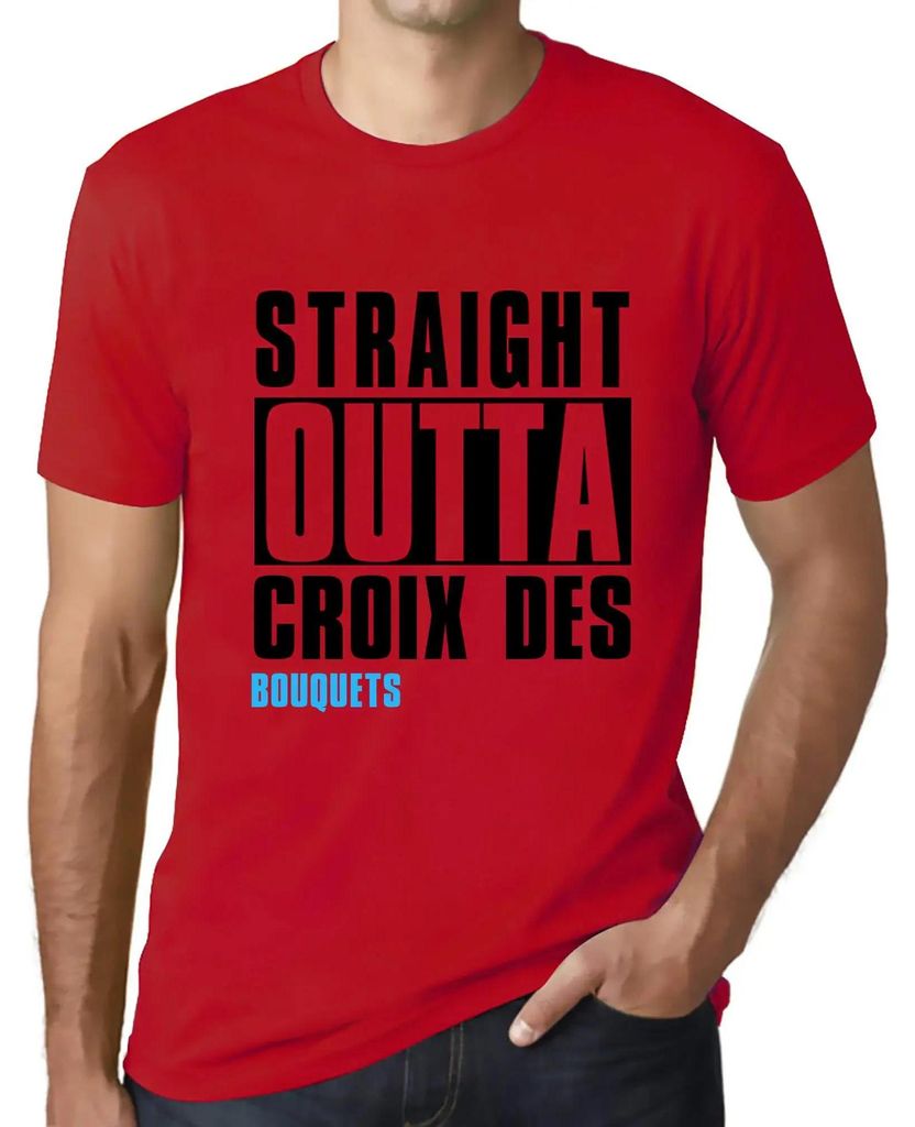 Herren Grafik T-Shirt Direkt aus dem Croix des Bouquets – Straight Outta Croix Des Bouquets – Öko-Verantwortlich Vintage Jahrgang Kurzarm Lustige