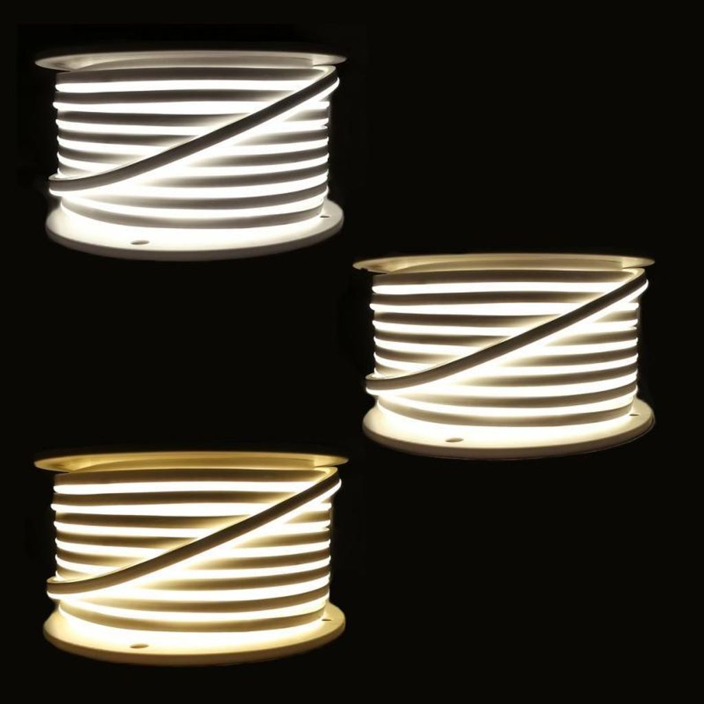 Flexible Neonröhre LED 220V 50M 2835 120LED/m - Warmweiß 2300K - 3500K