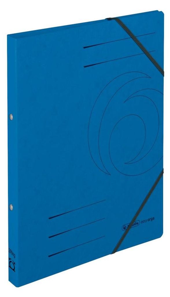 Classeurs à anneaux A4 en carton bleu, lot de 5 Image du produit 