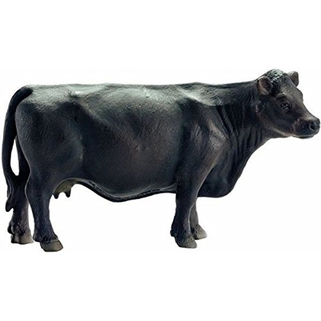Schleich - Figure di animali, mucca Black Angus; 13767 Immagine del prodotto 