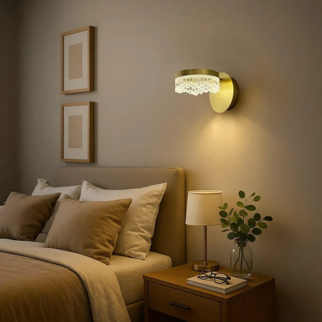 Lampe murale design dorée LED PRECIOSA éclairage d'intérieur moderne
