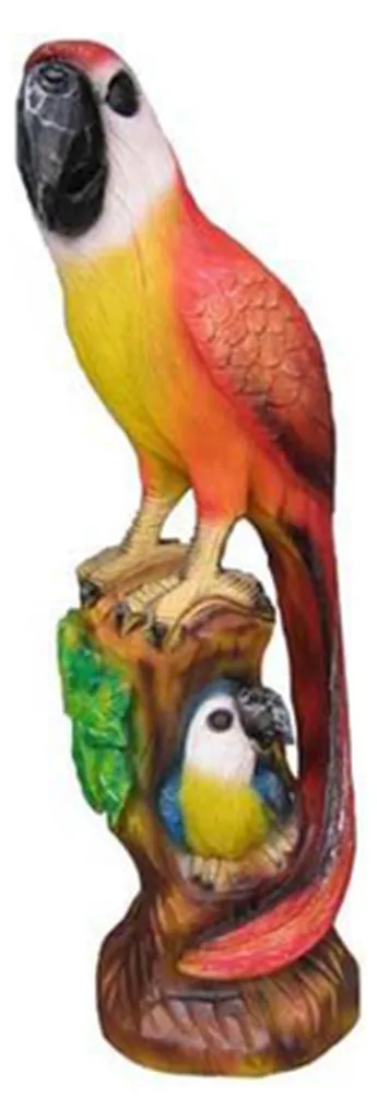 Statue Ara Abstrait Multicolore pour Jardin Sculpture Moderne Résistante