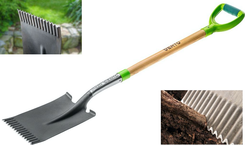 VERTO Flachspaten T-REX mit Holzgriff