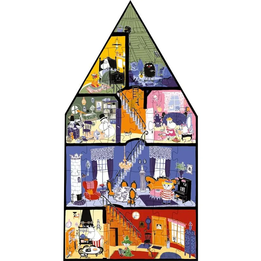 Moomin House Puzzle 40 pièces : Jeu éducatif Moominhouse pour enfant
