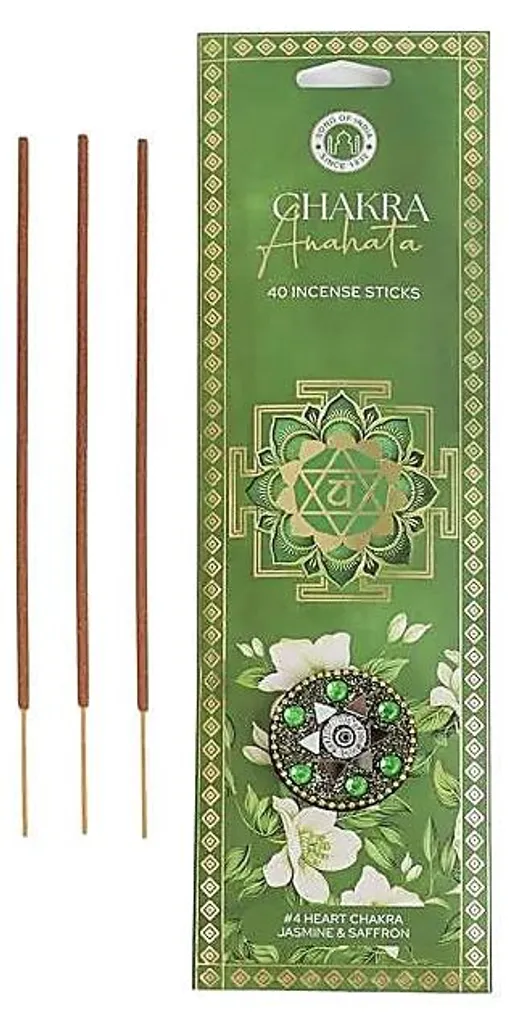 Encens pour Yoga et Méditation Jasmin & Safran - Lot 6 Packs Anahata