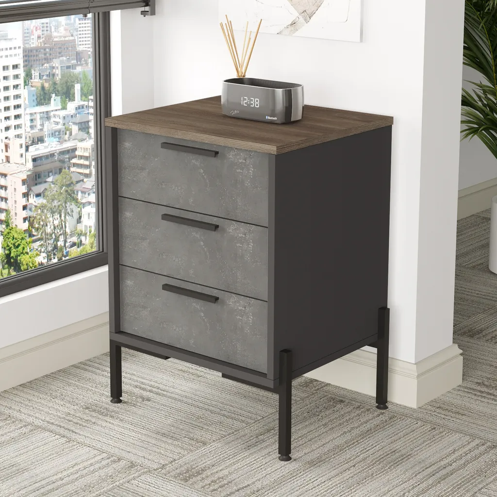 Skye Decor Vs3-Cga Commode en Bois Marron 54x44,5x70 cm avec Tiroir