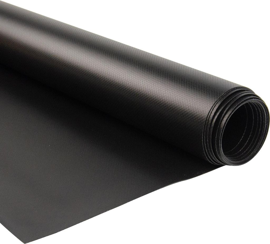 PVC Plane 650 g/m2 Schwarz Matt RAL 9005 Meterware Produktbild 