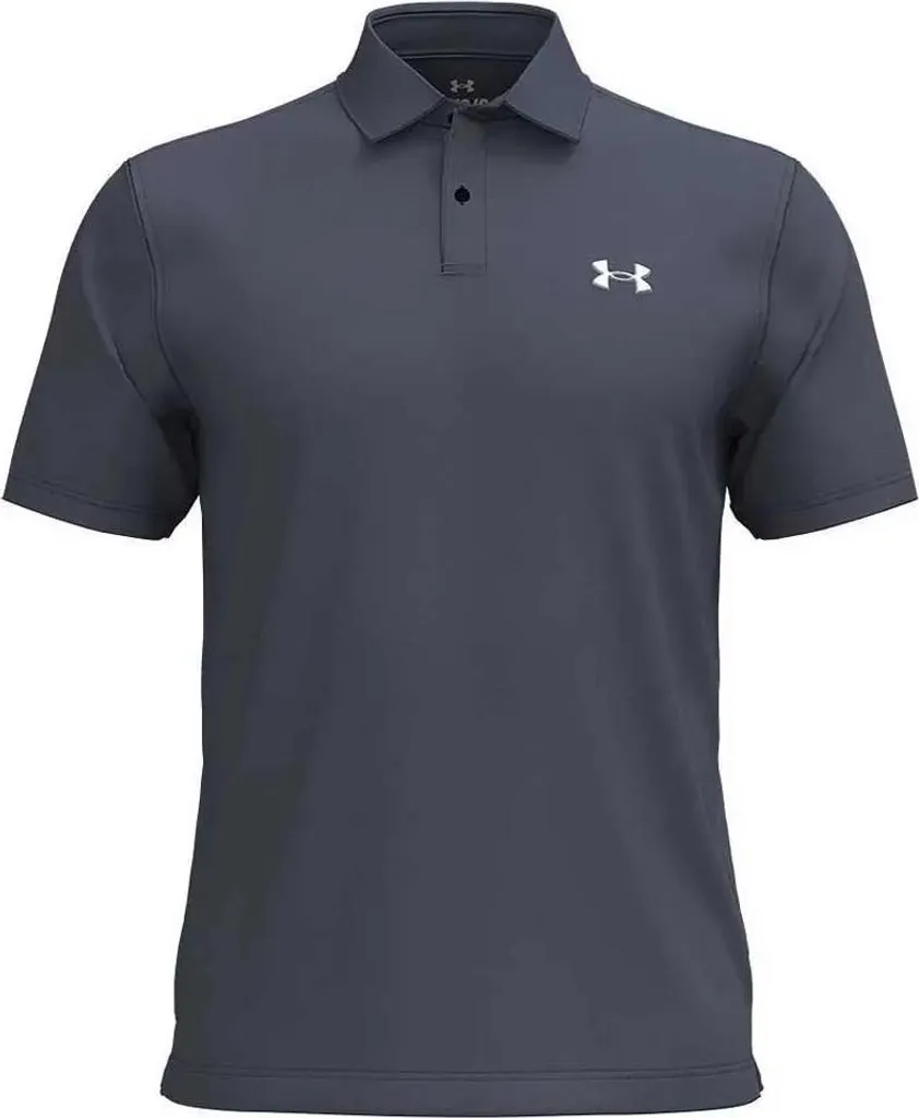 Polo Golf Anti-Transpiration Under Armour Piqué Bleu Gris L pour Homme