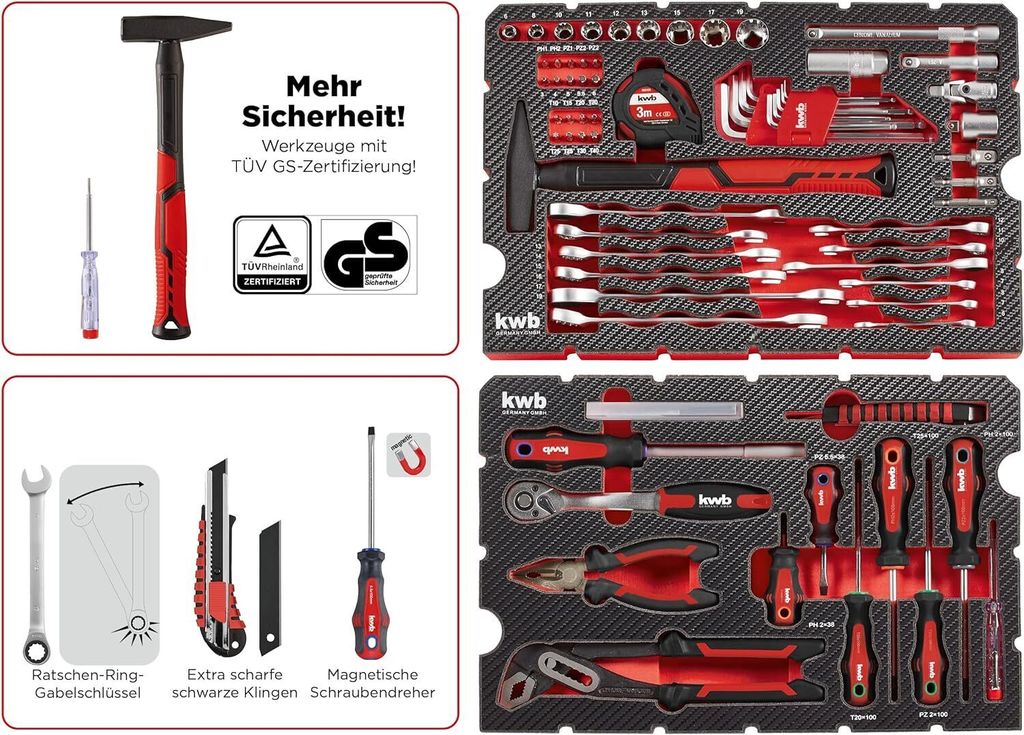 kwb 370560 Werkzeugkoffer bestückt 80teilig (370560) Produktbild 12