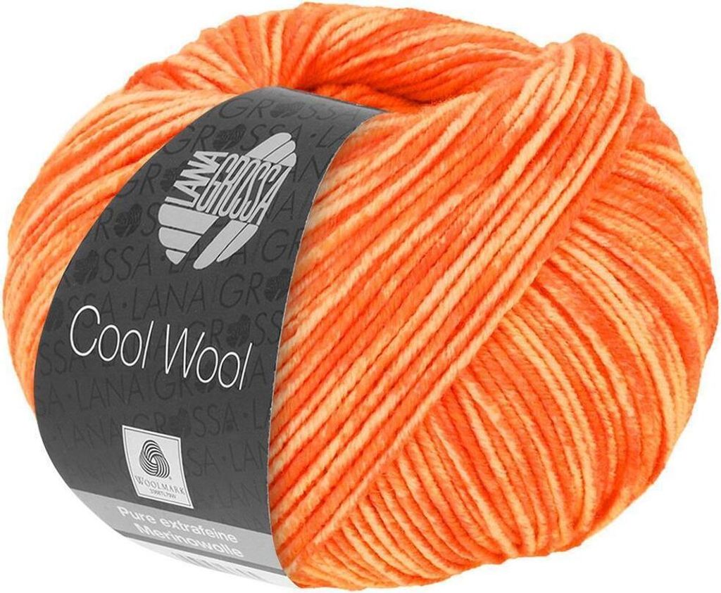 Lana Grossa - Cool Wool Neon 6526 neonorange zartorange Produktbild 