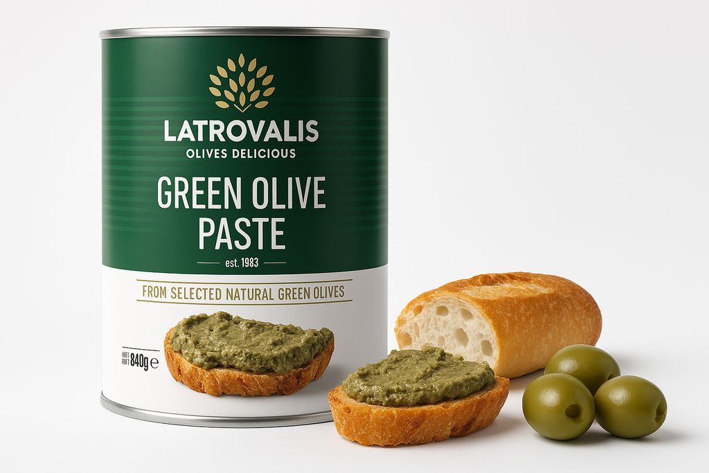 Latrovalis Grüne Olivenpaste 840 g – Aufstrich aus Produktbild 