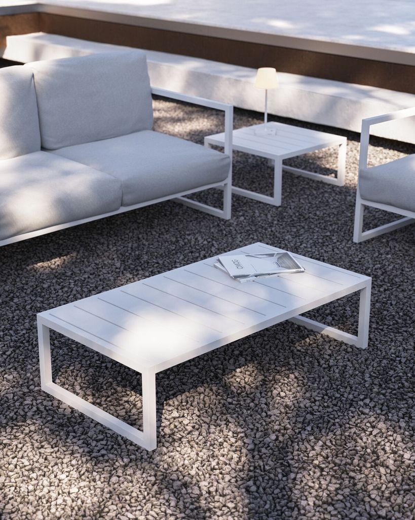 Tisch Comova 114 x 60 x 30 cm Aluminium Wohnzimmer Tisch Neu