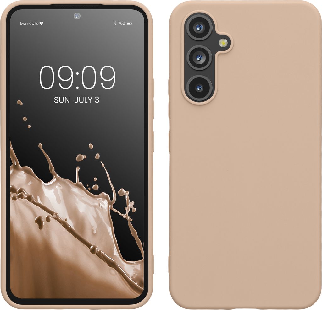 kwmobile Hülle kompatibel mit Samsung Galaxy A54 5G Hülle - TPU Silikon Handyhülle - Schutzhülle stoßabsorbierend flexibel - Case in Perlmutt