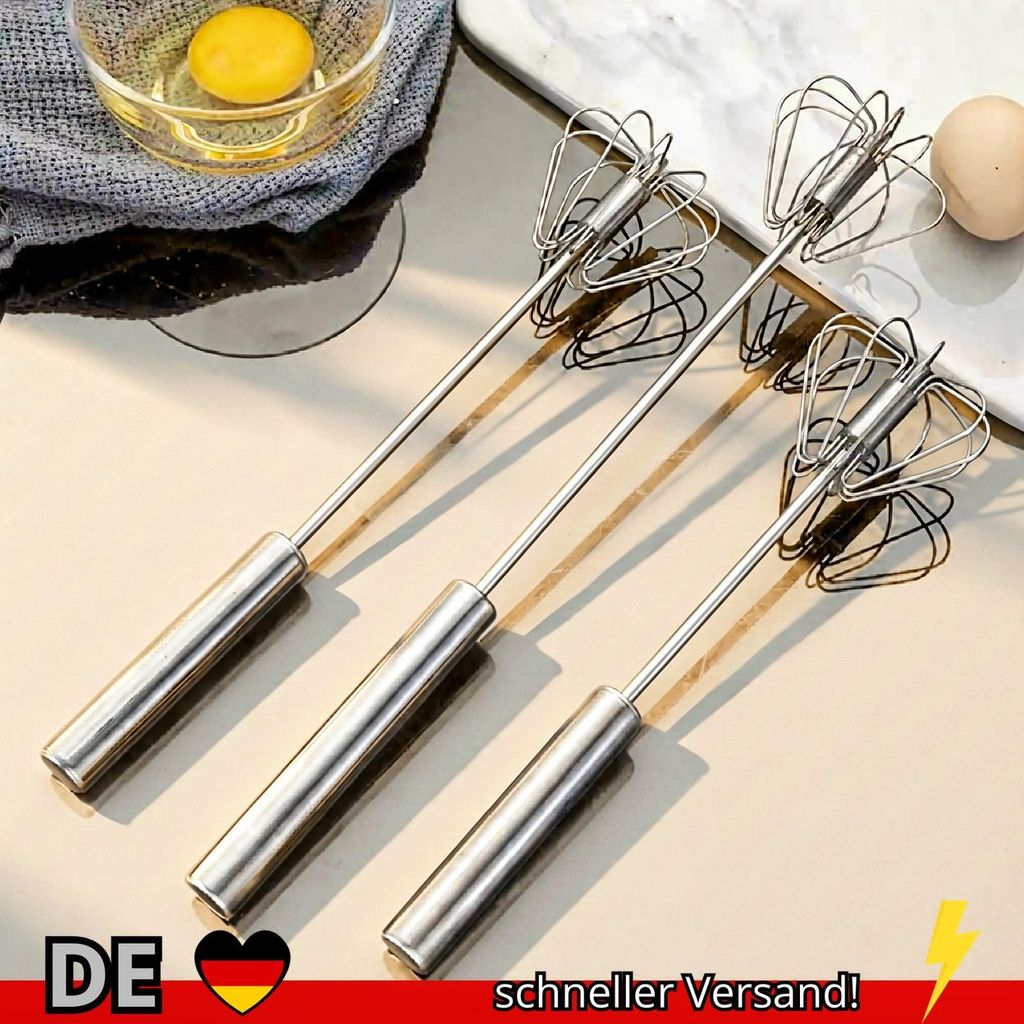 Schneebesen Edelstahl Halbautomatisch Manuell