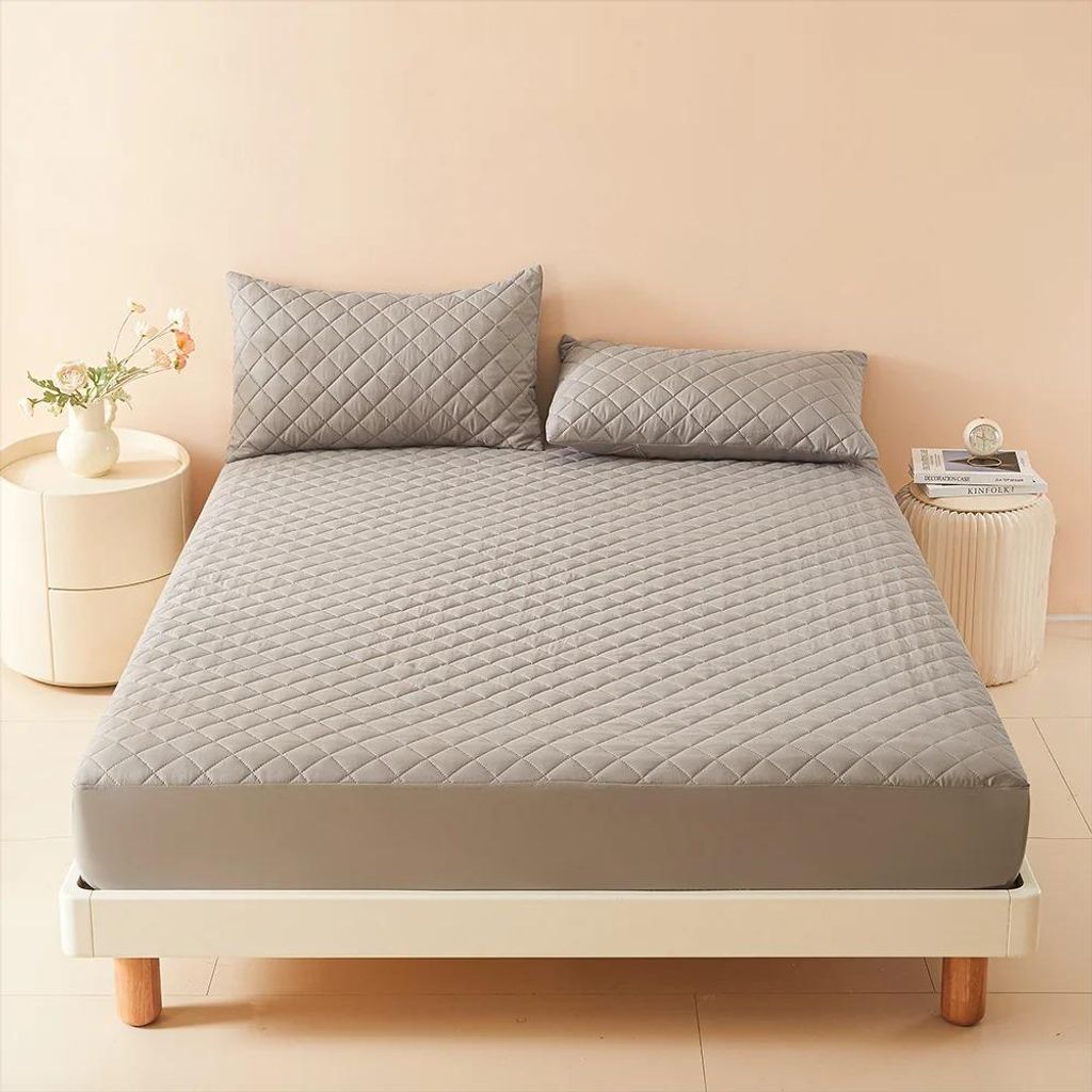 Wasserdichter Matratzenschoner 90x200 3D-Luftstoff – Atmungsaktiver Matratzenbezug mit Spannbettlaken-Funktion, weich & strapazierfähig