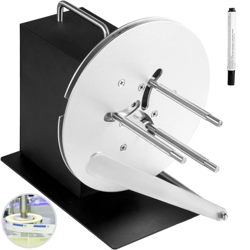 Enrouleuse d'étiquettes VEVOR 120 mm avec enroulement bidirectionnel