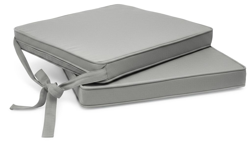Beautissu 2er Set Loft SK Stuhlkissen Hellgrau, 45x40x5cm Produktbild 