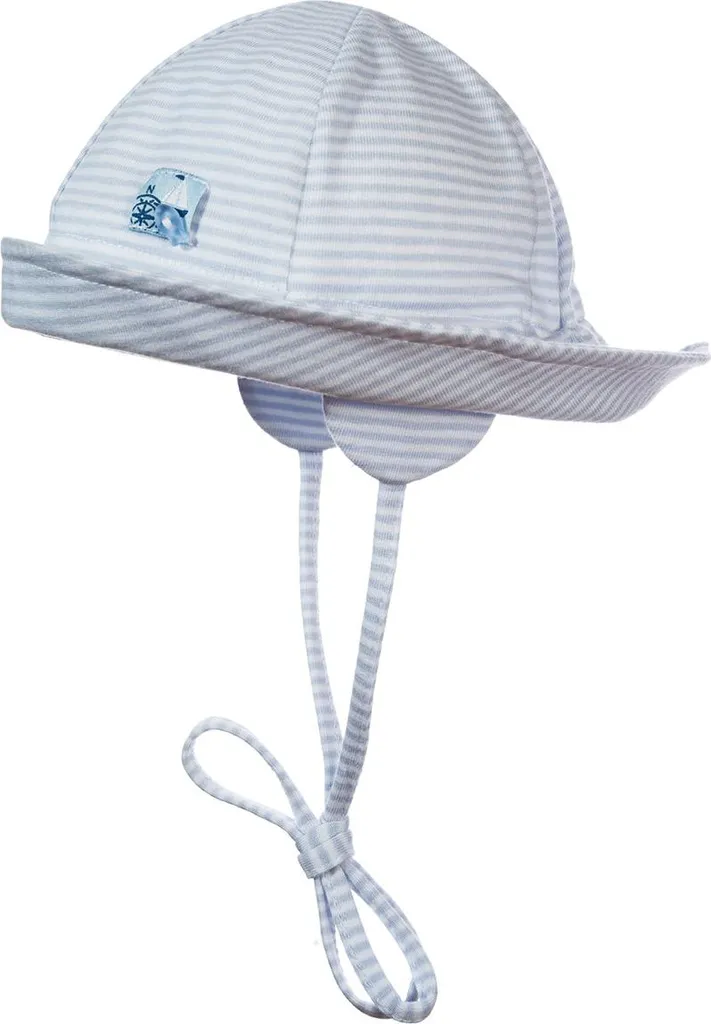 Cappello estivo per bambini blu con nastro per cravatta - Döll