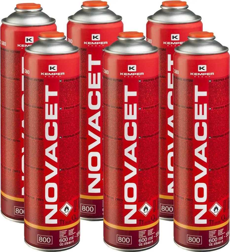 Pack 6 Gaz Soudure Novacet 330g Finissez vos Travaux sans Panne de Gaz