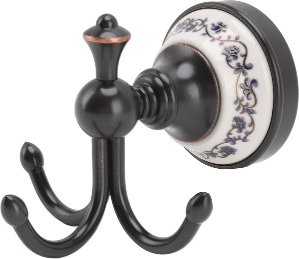 Wandmontierte Kleiderhaken 3 Prong Retro Look Korrosionsbeständigkeit hängende Handtuchhaken für Bad Schlafzimmer