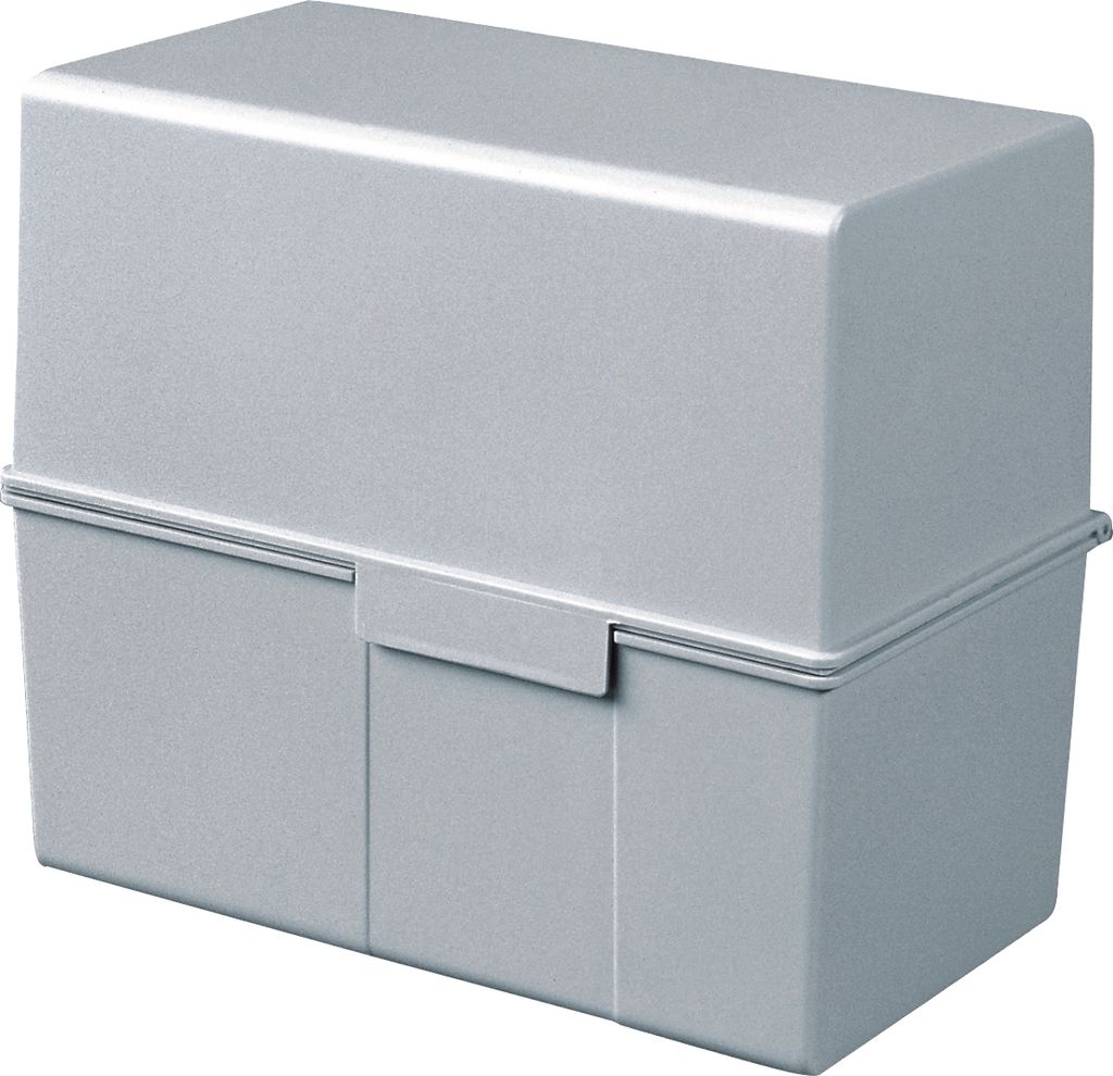 HAN 977-11D 3x Karteibox DIN A7 quer, lichtgrau