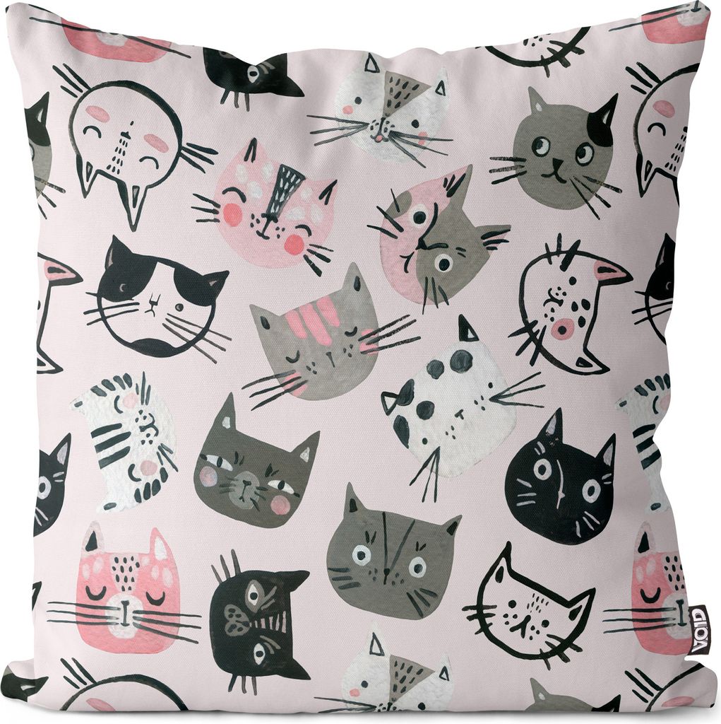 VOID Cartoon Katzen Haustier Cat Kissenbezug Kissenhülle sofa couch wohnzimmer dekoration wasserfest Outdoor Kissen bezug deko