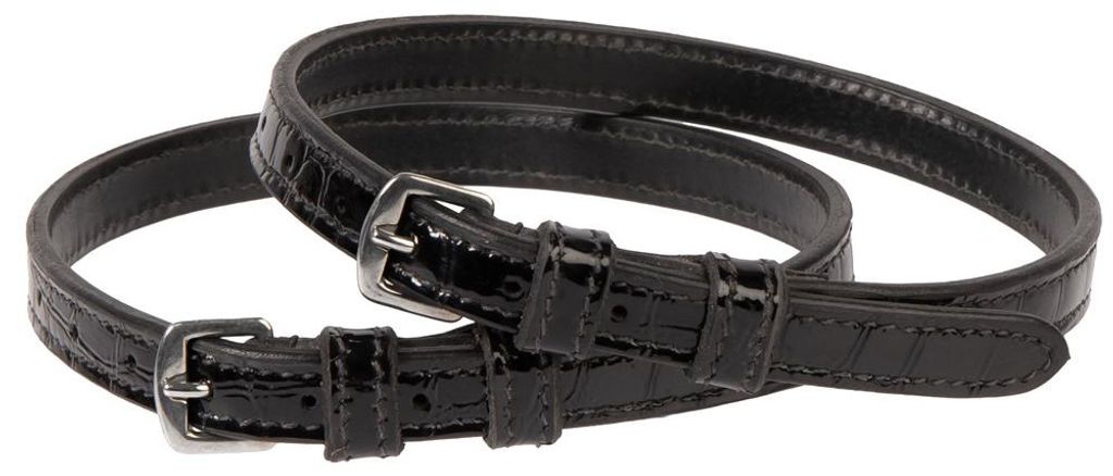Harrys Horse Sporenriemen Croco schwarz