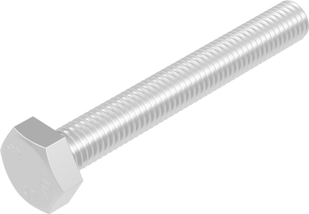 SECCARO Sechskantschraube M10 x 75 mm, Edelstahl V2A VA A2, DIN 933 / ISO 4017, Außensechskant, 20 Stück