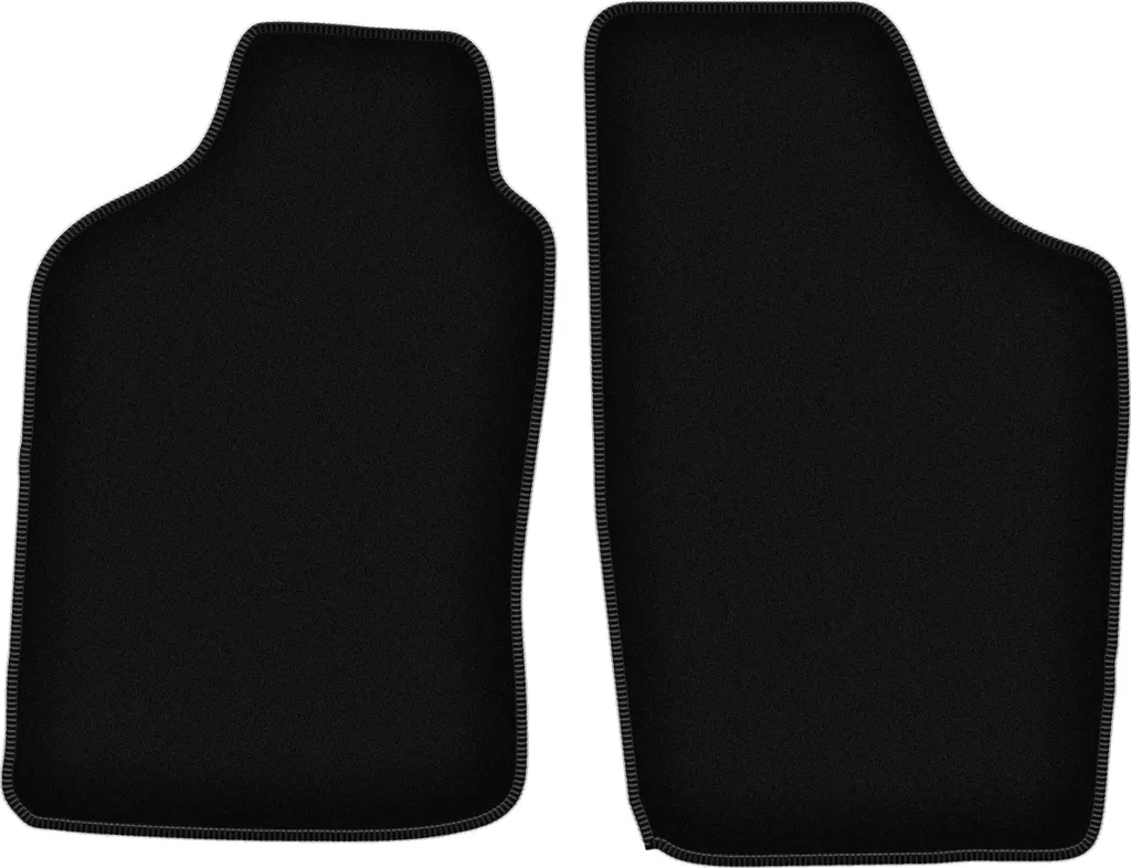 Wielganizator Tappetini anteriori in velluto per Nissan Micra K10 (1983-1991, hatchback) neri, set 2 pz, con fissaggi