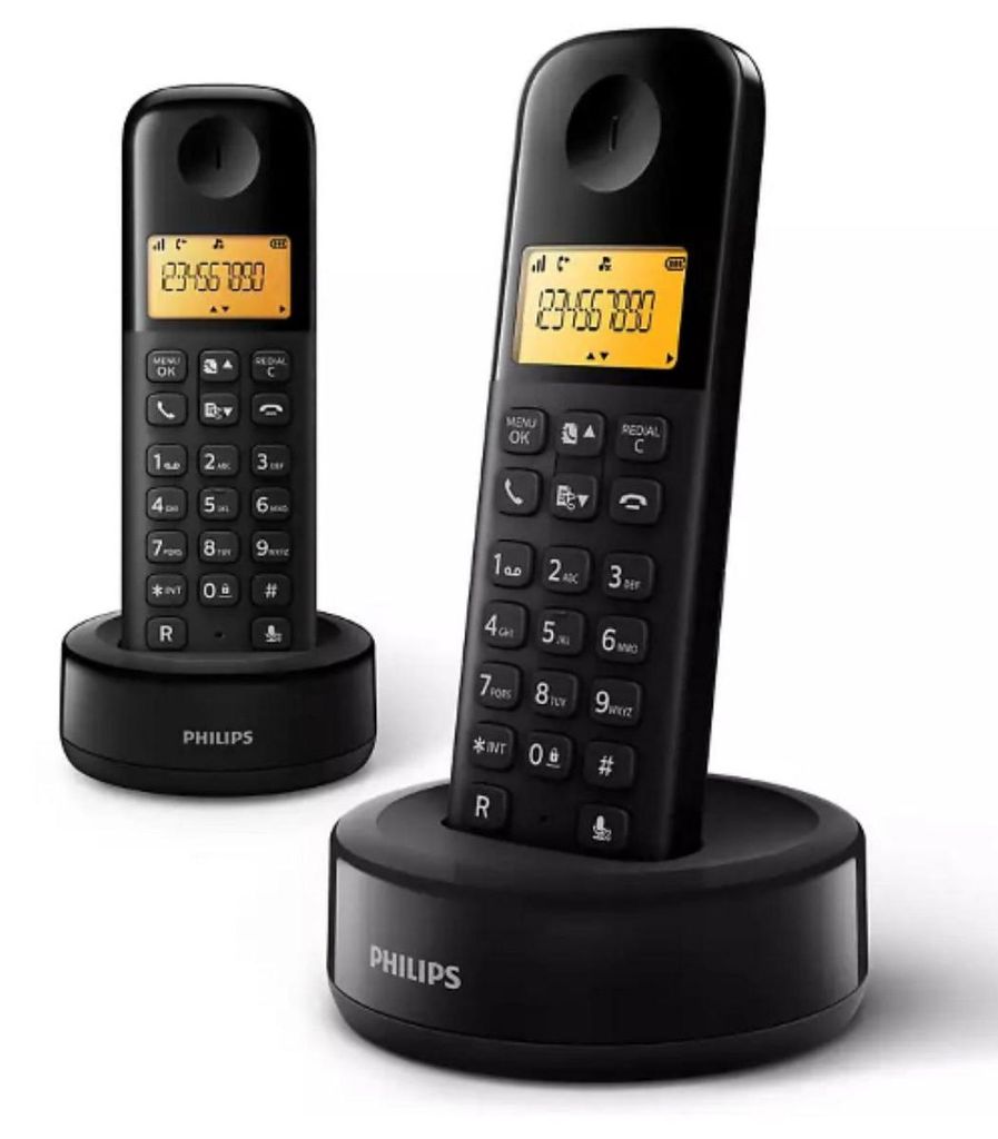 Philips D160 DUO Strahlungsarmes Schnurlostelefon, Produktbild 