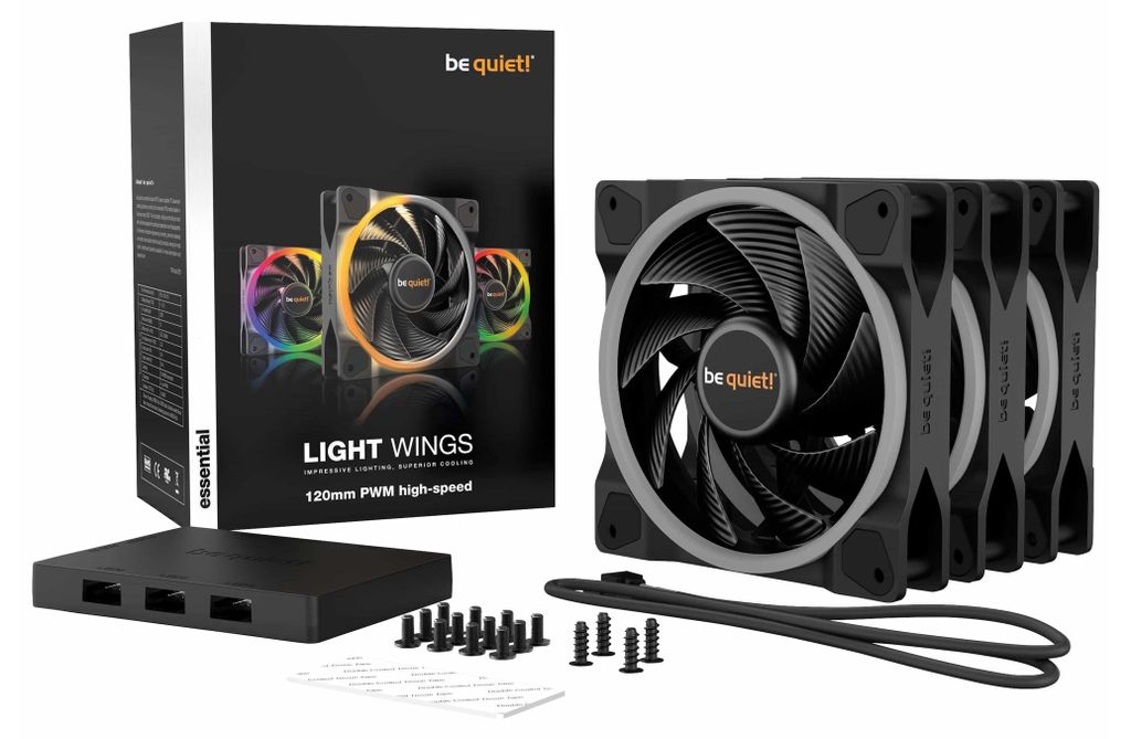 buďte ticho! Light Wings | 120mm PWM Triple Pack Obrázok produktu 