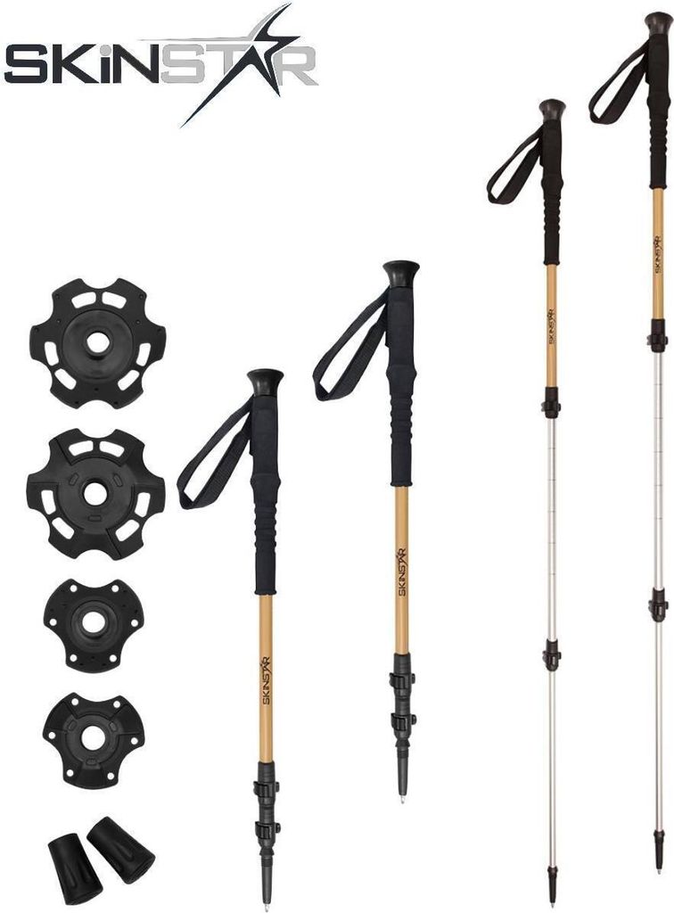 SKINSTAR T1 Tourenstock Trekkingstöcke Skistock Produktbild 